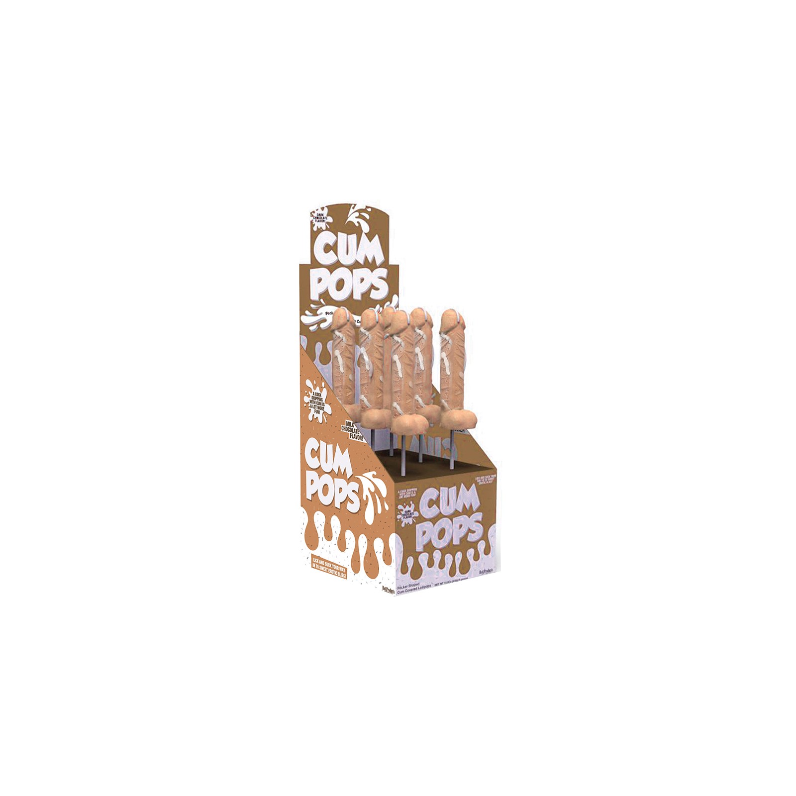 Cum Cock Pops Chocolate Lollipops - 6 Pack