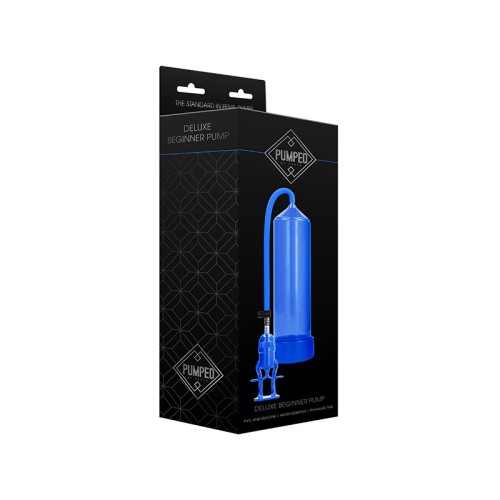 Bomba de Pene Deluxe Azul Principiante