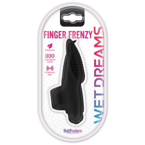 Wet Dreams Finger Frenzy Vibrador de 10 Funciones