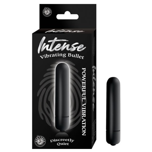 Intense Vibrating Bullet Black Waterproof