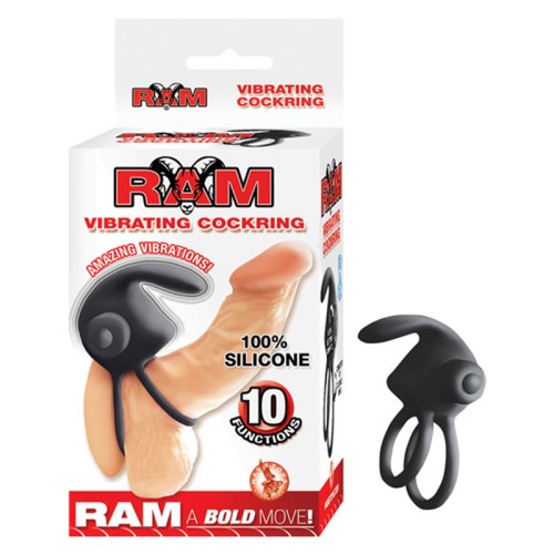 Ram Vibrating Cock Ring Black