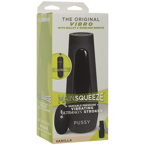 Main Squeeze La Original Vagina Vibrante de Vainilla para Placer Estimulante