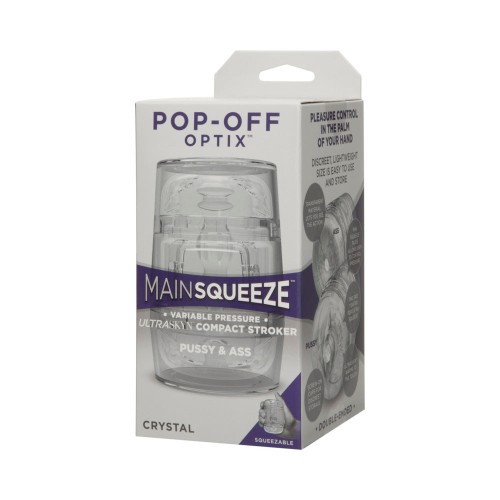 Main Squeeze POP-OFF OPTIX Vagina y Ano Crystal