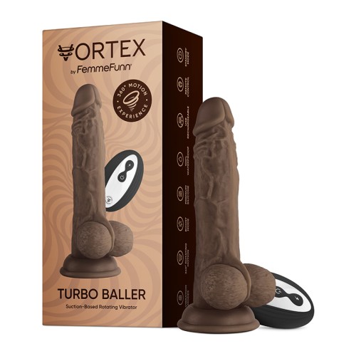 FemmeFunn Vortex Turbo Baller 2.0 Vibrating Dildo