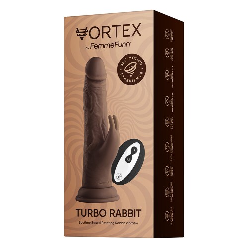 FemmeFunn Vortex Turbo Rabbit 2.0 Vibrating Dildo