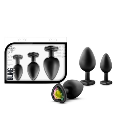 Luxe Bling Plug Training Kit 3-Piece for Anal Play