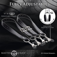 Master Series Labia Spreader Straps with Clamps