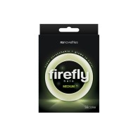 Anillo para el Pene Firefly Halo Mediano Claro - Diversión Brillante en la Oscuridad