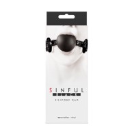 Gag de Silicona Suave Sinful - Cómodo y Duradero