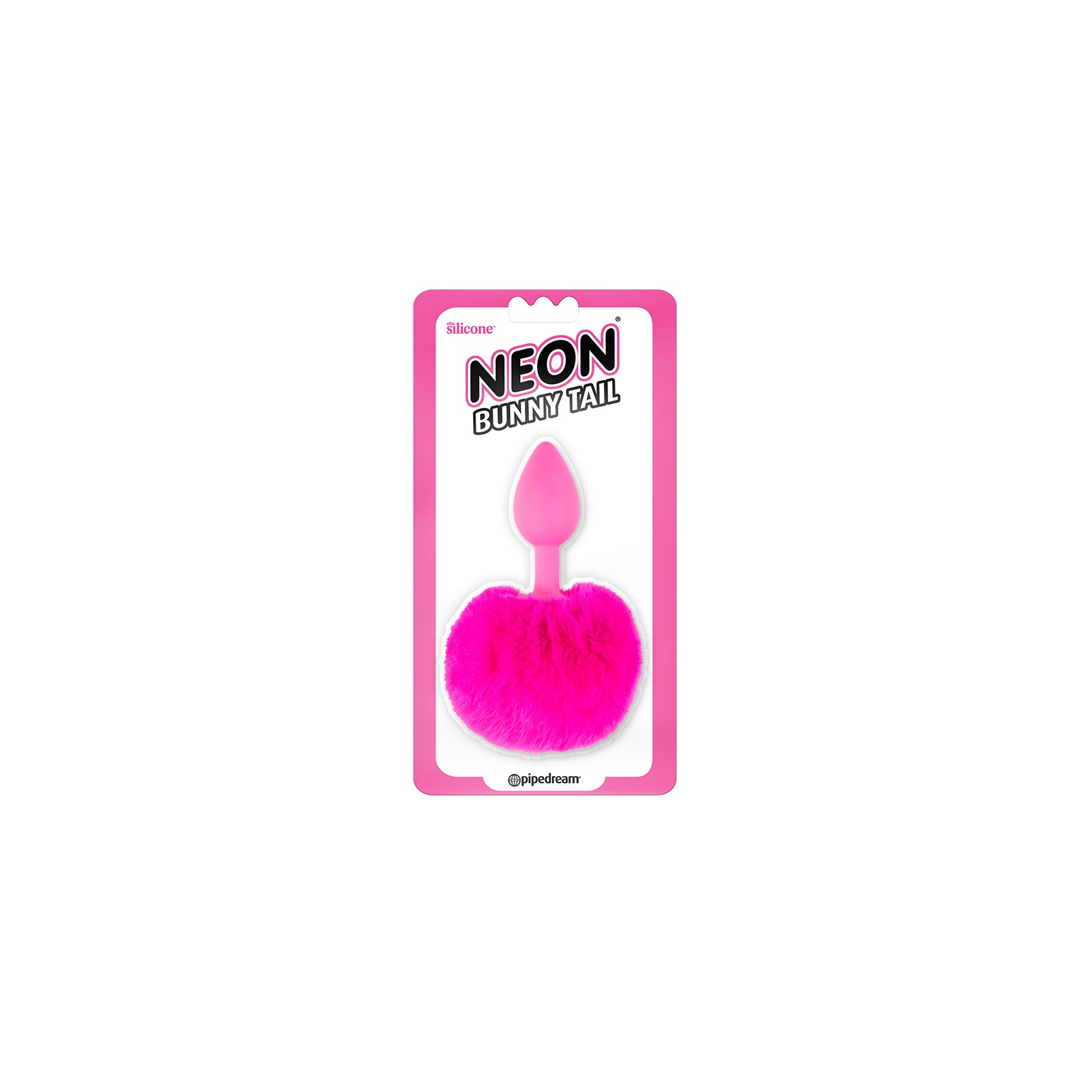 Pipedream Neon Bunny Tail Silicone Anal Plug