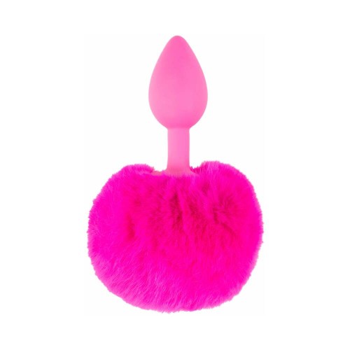 Pipedream Neon Bunny Tail Silicone Anal Plug