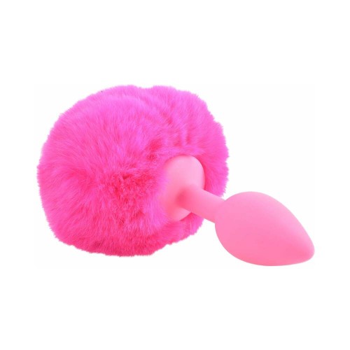 Pipedream Neon Bunny Tail Silicone Anal Plug