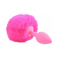 Pipedream Neon Bunny Tail Silicone Anal Plug