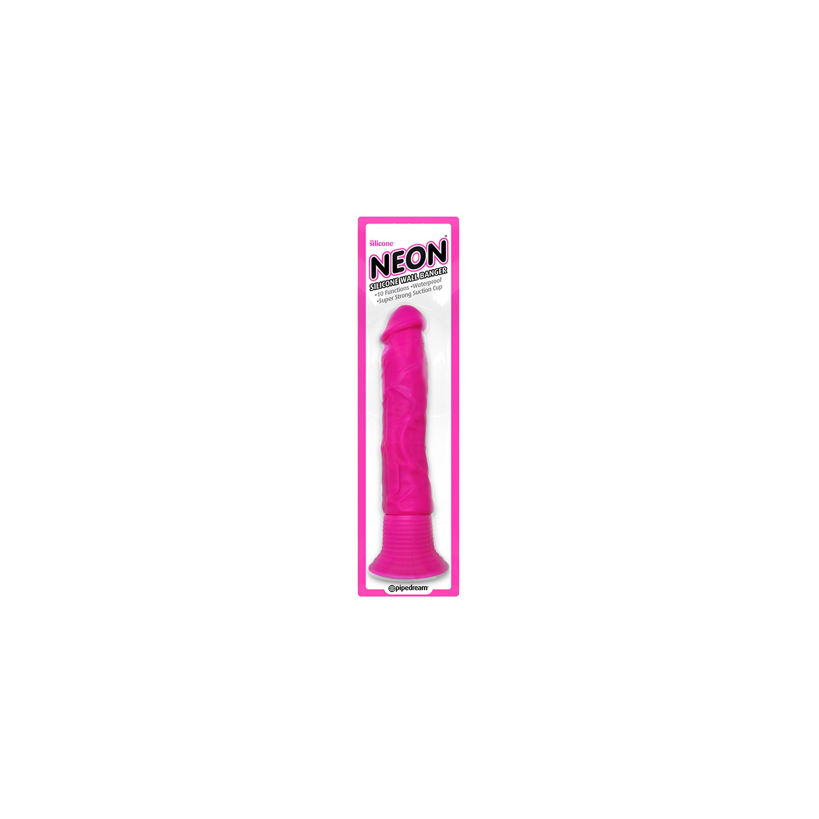 Pipedream Neon Silicone Wall Banger 7.5 in. Dildo