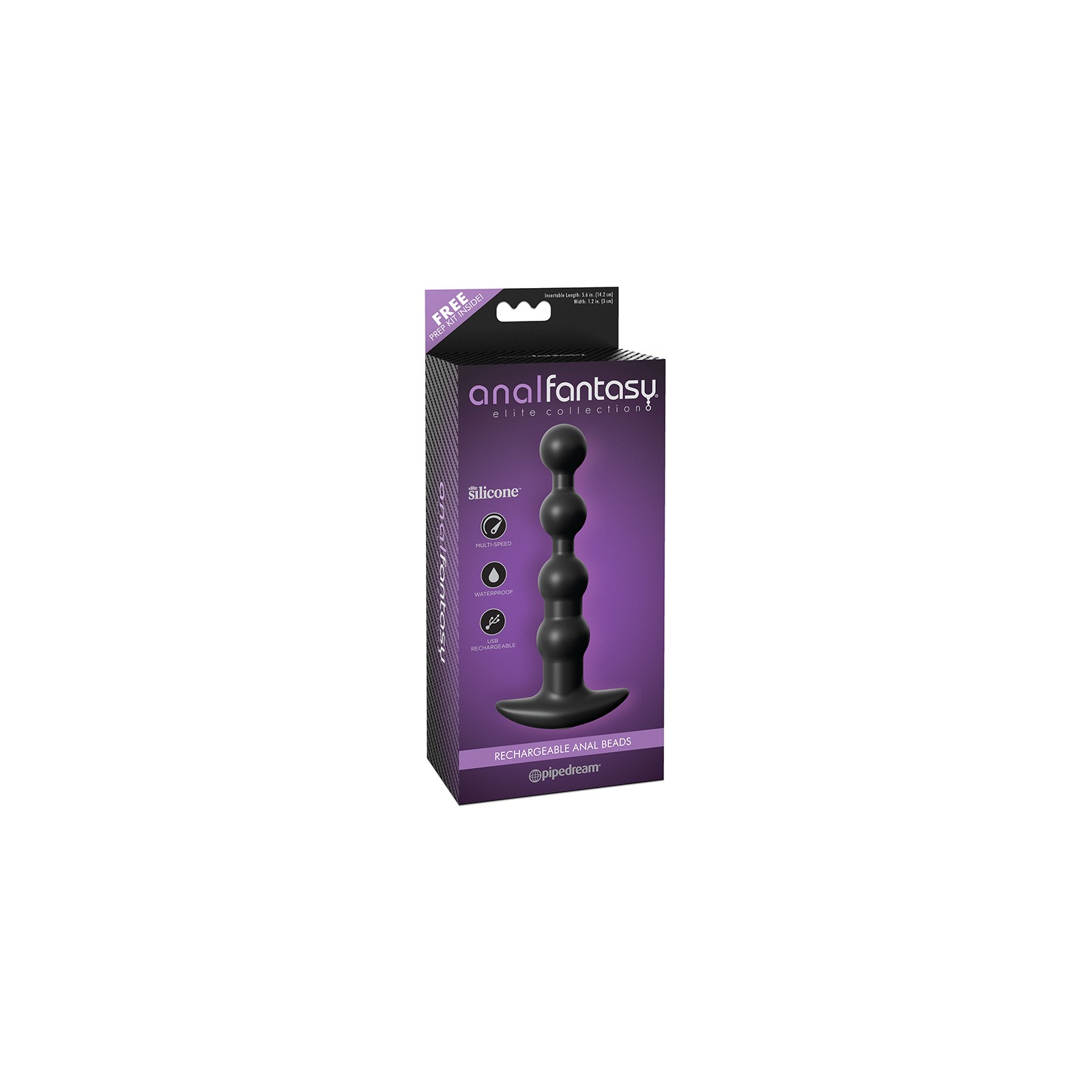 Plug Anal Recargable Pipedream Elite - Vibración y Placer