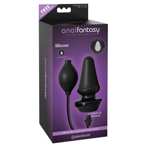 Pipedream Inflatable Silicone Anal Plug Black