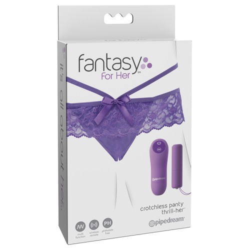 Panty Crotchless Pipedream Fantasy con Bullet Vibrante