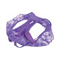 Pipedream Fantasy Crotchless Panty with Vibrating Bullet