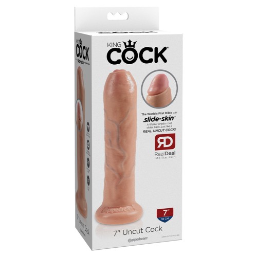 Dildo Realista Pipedream King Cock 7 in. Sin Circuncidar