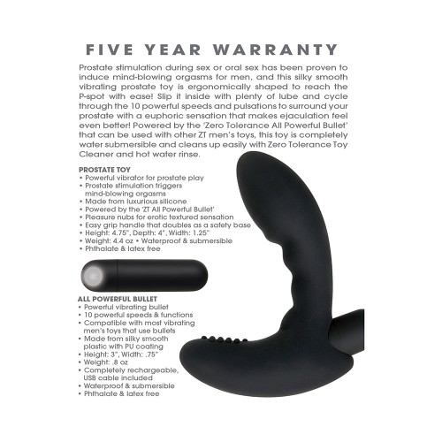 Zero Tolerance Eternal Prostate Massager Rechargeable