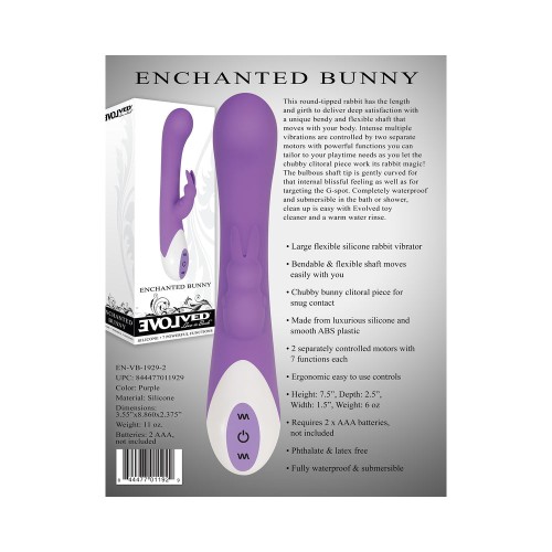 Vibrador Conejito de Silicona Evolved Enchanted Púrpura