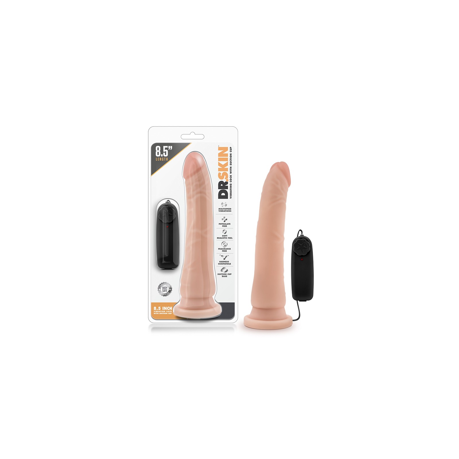 Dr. Skin Realistic Vibrating Dildo with Remote Control