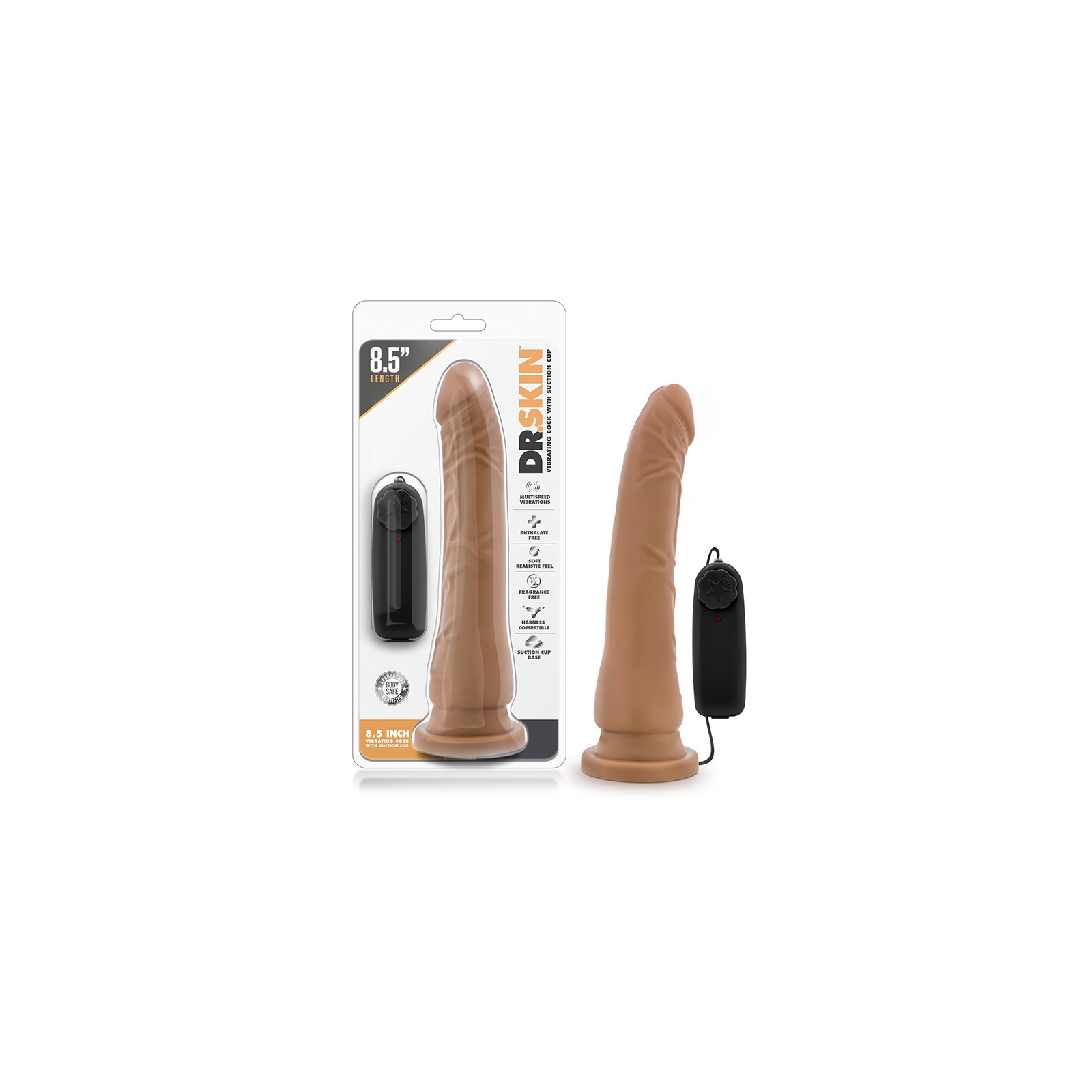 Dr. Skin Remote-Controlled Vibrating Dildo 8.5 in.