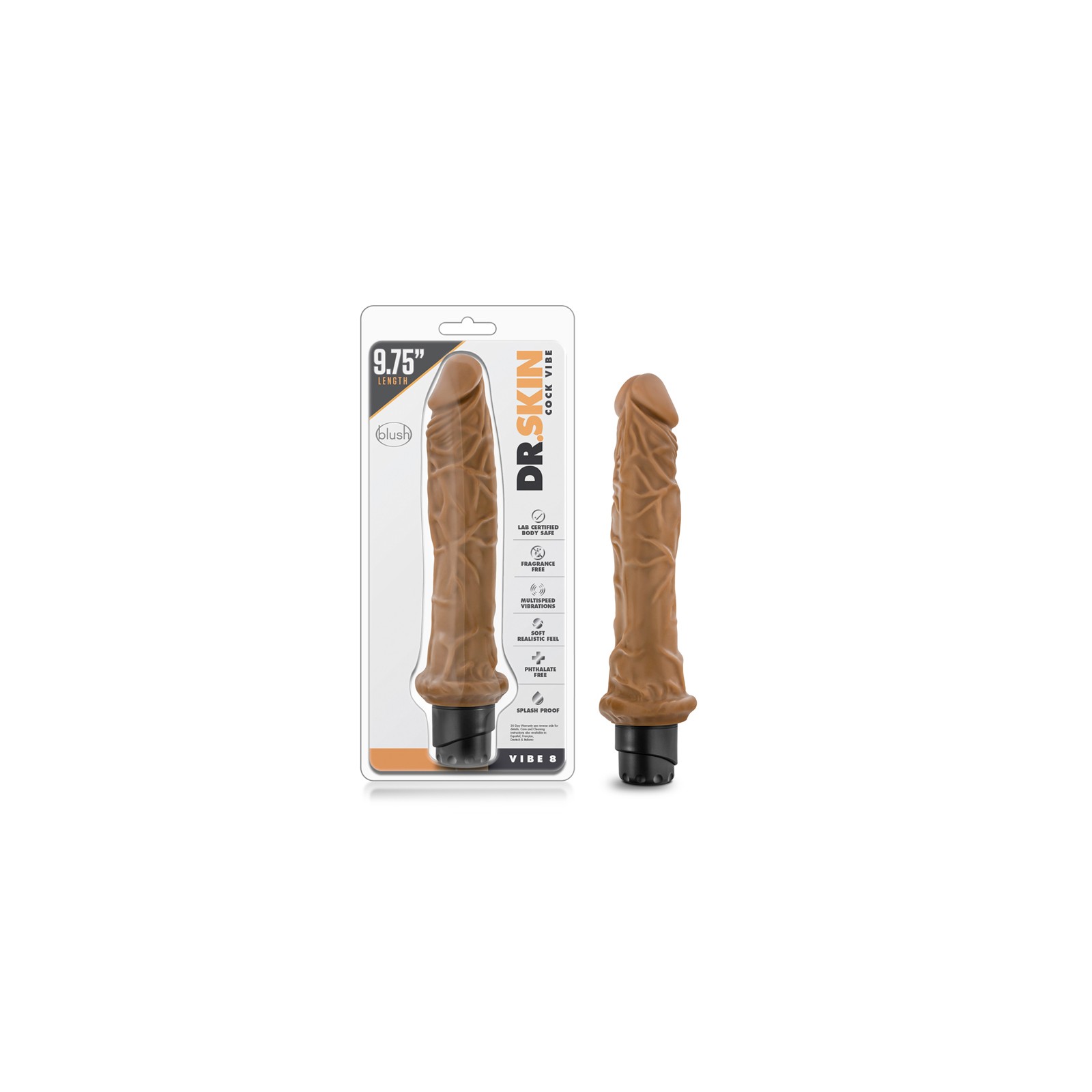 Dildo Vibrante Realista Dr. Skin Vibe 8 Tan