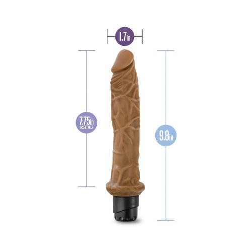 Dr. Skin Vibe 8 Vibrating Dildo 9.75 in. Tan