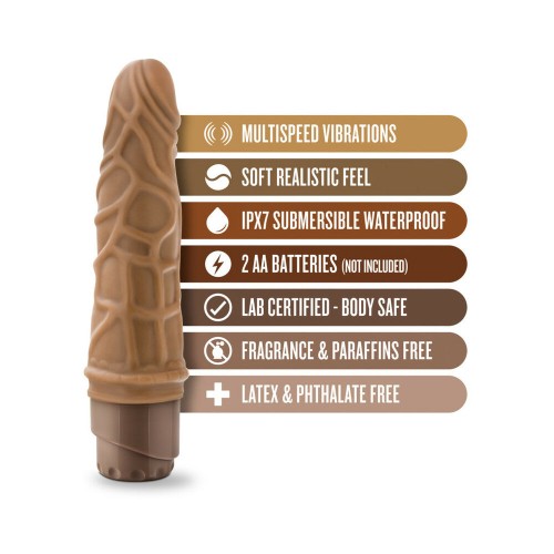 Dr. Skin Vibe 3 Dildo Realista - 7.25 in. Vibrador Tan