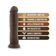 Dr. Skin Realistic Dildo 9.5 Inch Brown - Ultimate Pleasure