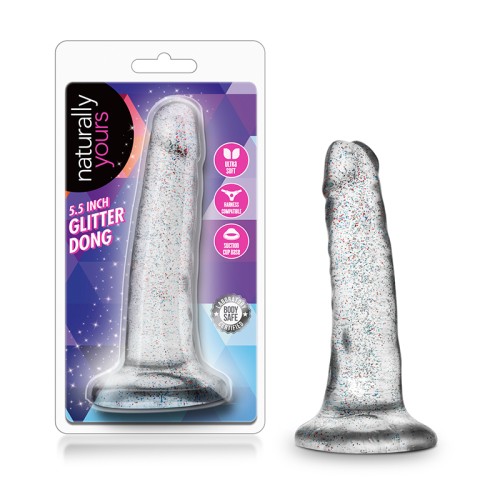 Dildo Glitter Naturally Yours de 5.5 pulgadas para Diversión