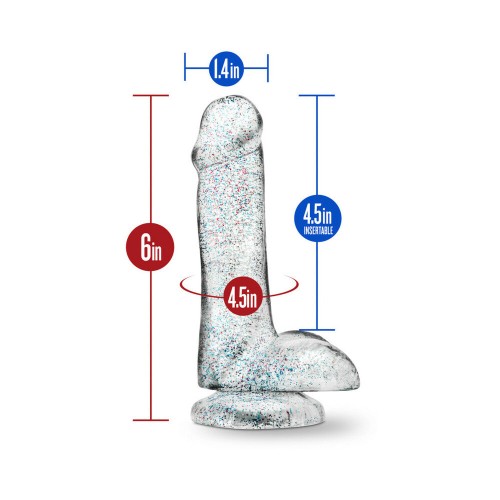 Dildo Glitter Naturally Yours 6 Pulgadas para Placer