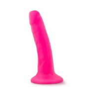 Dildo Neon Pink de Densidad Doble 6 in.