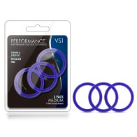 Performance VS1 Pure Premium Silicone Cockrings 3-Pack