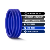 Pack de 3 Cockrings de Silicona Premium VS1 Performance