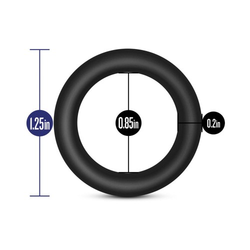 Performance VS2 Premium Silicone Cockrings 3-Pack Small Black - Enhance Your Stamina