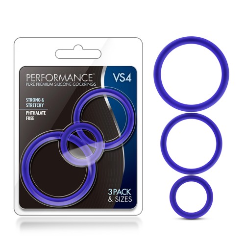 Performance VS4 Silicone Cockrings 3-Pack Set