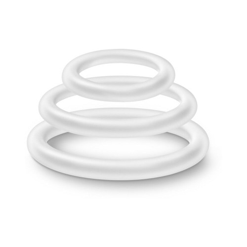 Performance VS4 Pure Premium Silicone Cockrings 3-Pack Set White