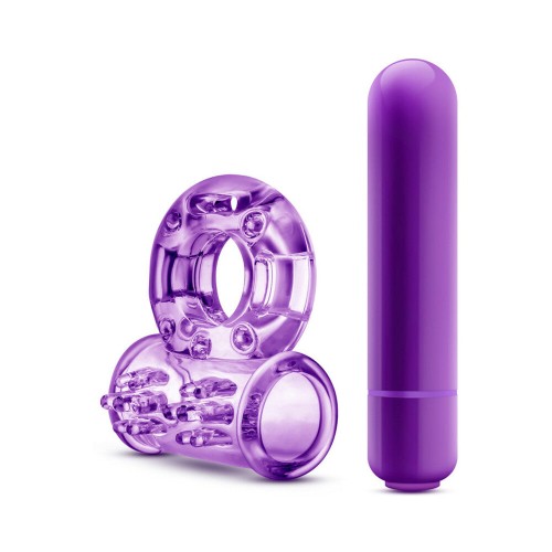 Play With Me Couples Vibrating Cock Ring Purple