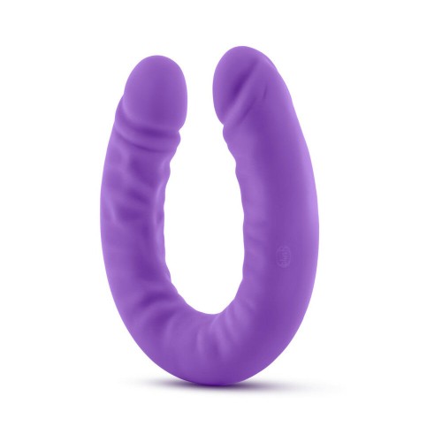 Ruse Realistic 18 in. Silicone Slim Double Dong Purple