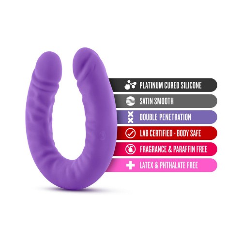 Ruse Realistic 18 in. Silicone Slim Double Dong Purple