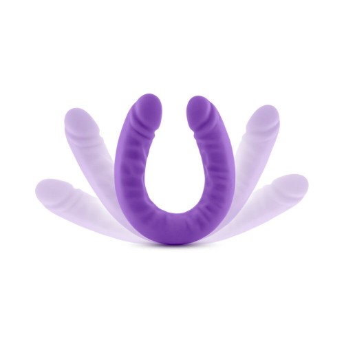 Ruse Realistic 18 in. Silicone Slim Double Dong Purple