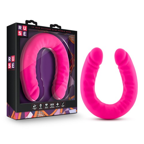 Ruse Realistic 18 in. Silicone Slim Double Dong