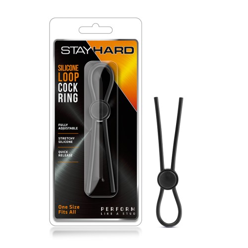 Stay Hard Silicone Loop Cockring - Enhance Performance