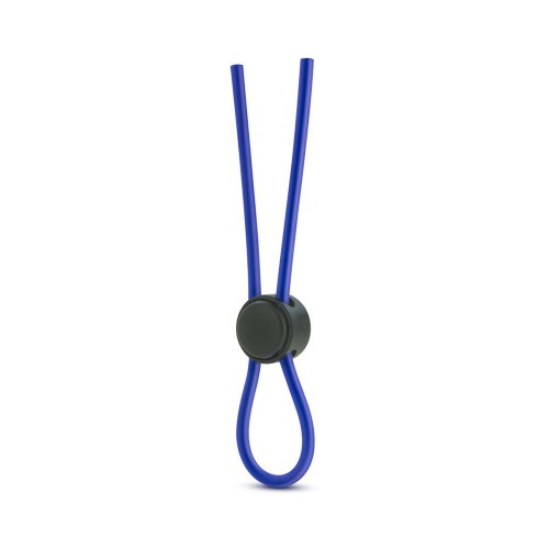 Stay Hard Silicone Loop Lasso/Bolo Cockring Blue