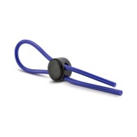 Anillo Cockring Bolo/Laço de Silicona Stay Hard Azul