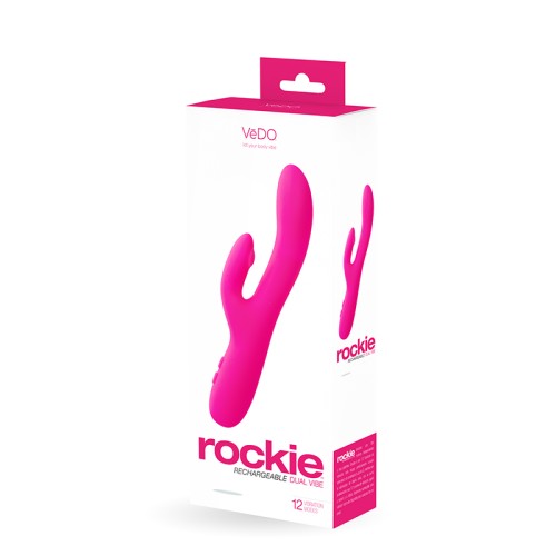 VeDO Rockie Vibrador Doble Recargable Rosa Sexy