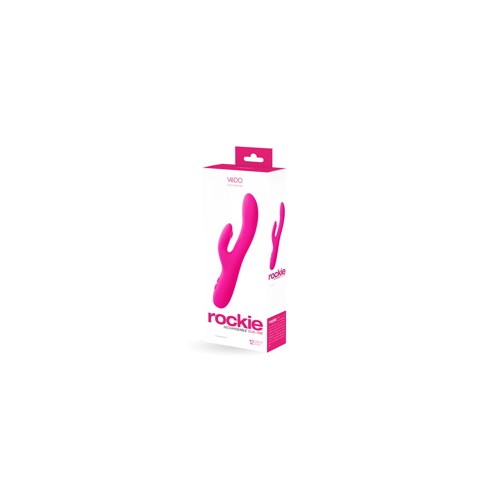 VeDO Rockie Vibrador Doble Recargable Rosa Sexy