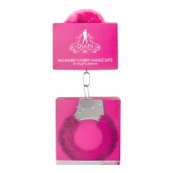 Ouch Beginner's Furry Handcuffs Quick Release Pink